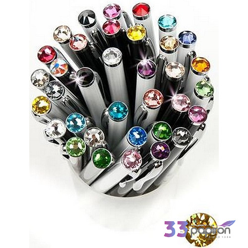 Swarovski toll E. fehér testű Topáz Kristály Gravírozható Made With Swarovski Elements