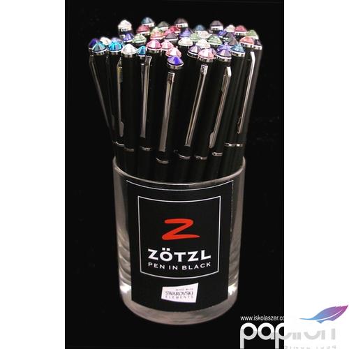 Swarovski Zötzl toll fekete színes kristállyal 13cm MADE WITH SWAROVSKI ELEMENTS