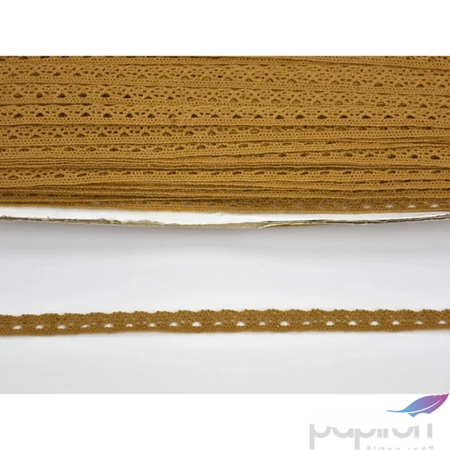 Szalag csipke bronz 1cmx2m Pamut Szalag csipke Bronz