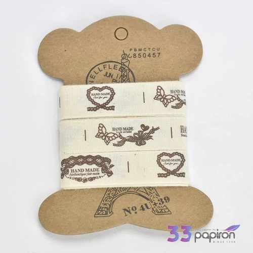 Szalag textil kötöző 1, 5cm 3x 1yard, erős díszkötözőszalag, mintás CRL7383