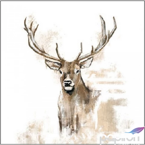 Szalvéta 25x25cm Antlers  20db-os