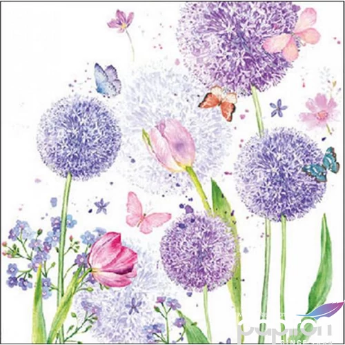 Szalvéta Ambiante Flower beauty papírszalvéta 25x25cm,15db-os