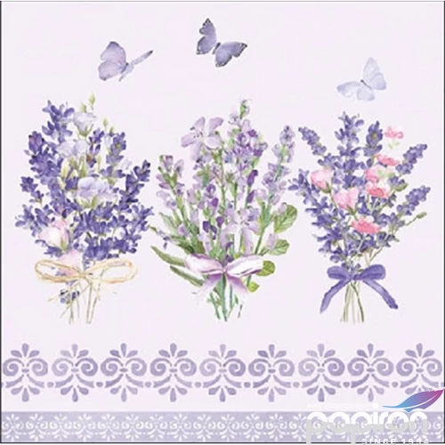 Szalvéta 25x25cm Lovely lavender lilac 20db-os