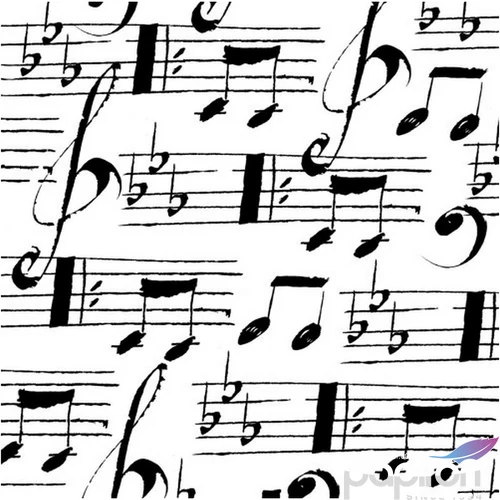 Szalvéta 25x25cm Musique  20db-os 