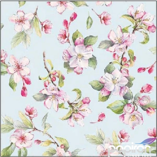 Szalvéta 25x25cm Spring blossom blue 20db-os
