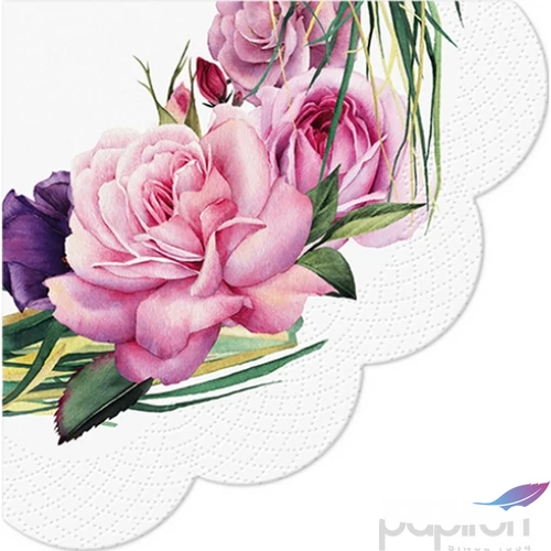 Szalvéta 32cm Gorgeous Wreath 12 db-os 