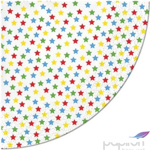 Szalvéta 32cm Stars colorful 12 db-os 