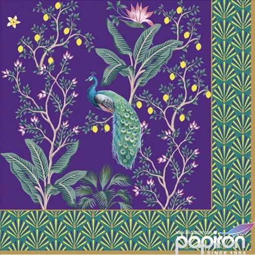 Szalvéta 33x33cm 20db-os, Imperial Peacock