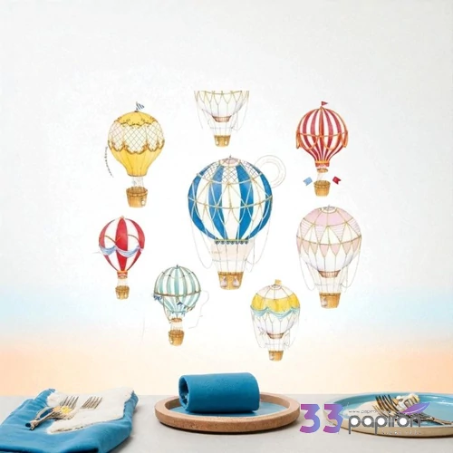 Szalvéta 33x33cm Air Balloons,20db-os