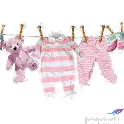 Szalvéta 33x33cm Baby Girl Clothes 20db-os