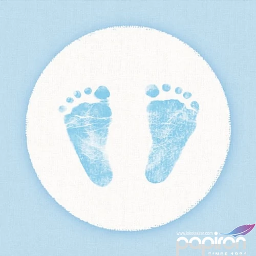 Szalvéta 33x33cm Baby Steps Boy 20db-os