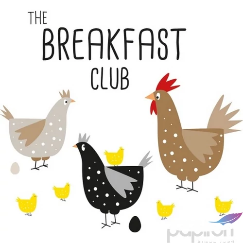 Szalvéta 33x33cm Breakfast Club 20db-os