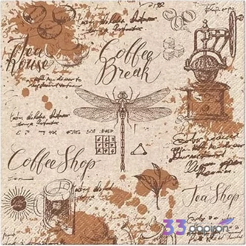 Szalvéta 33x33cm Caffee Break 20db/csomag