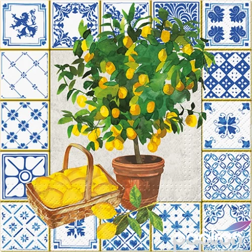 Szalvéta 33x33cm Citrus Tree 20 db-os