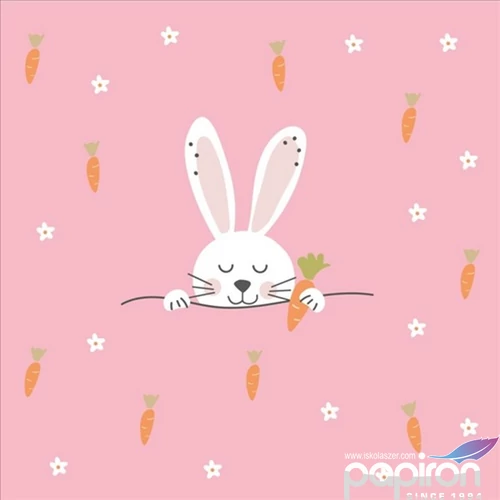 Szalvéta 33x33cm Easter Carrots 20db-os