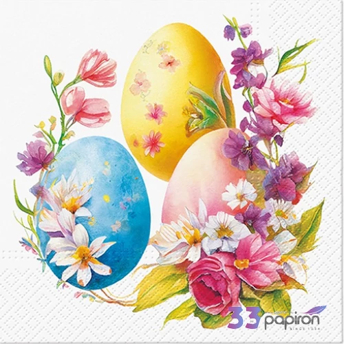 Szalvéta 33x33cm Egg Bouquet 20 db-os