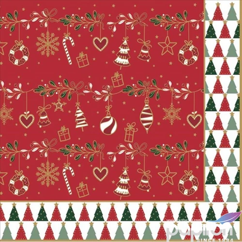 Szalvéta 33x33cm Fancy Christmas,20db-os