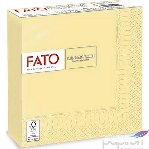 Party szalvéta 33x33cm FATO Smart Table 50db/csom. 2 rétegű pezsgő