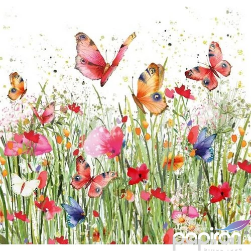Szalvéta 33x33cm Flowerfield 20db-os