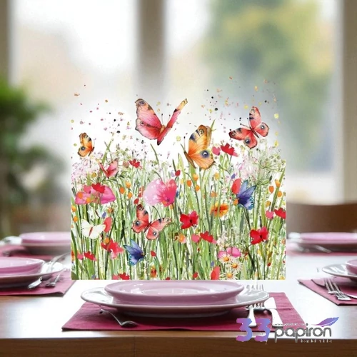 Szalvéta 33x33cm Flowerfield 20db-os