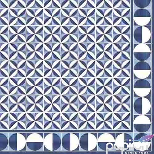 Szalvéta 33x33cm Geometric Blue, 20db-os, Atmosphere