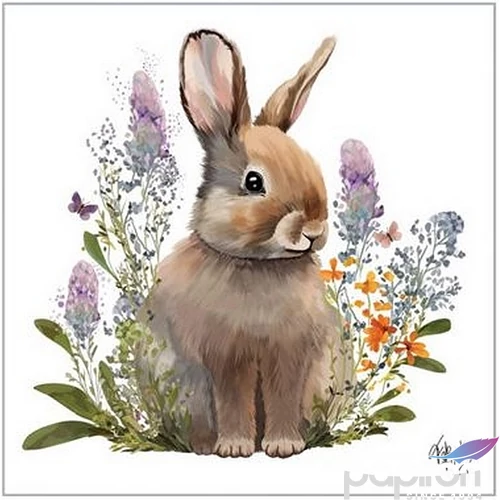 Szalvéta 25x25cm Belle Bunny 20db/csomag