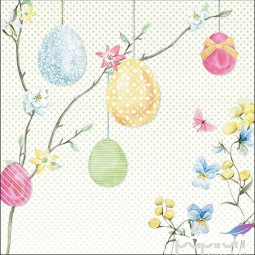 Szalvéta 33x33cm Hanging Eggs 20db-os 