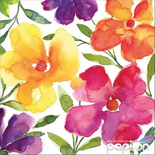Szalvéta 33x33cm Happy bloomers 20db-os 