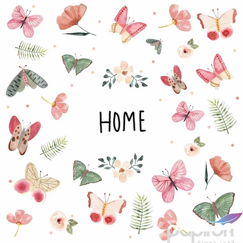 Szalvéta 33x33cm Happy Home papírszalvéta 33x33cm,20db-os