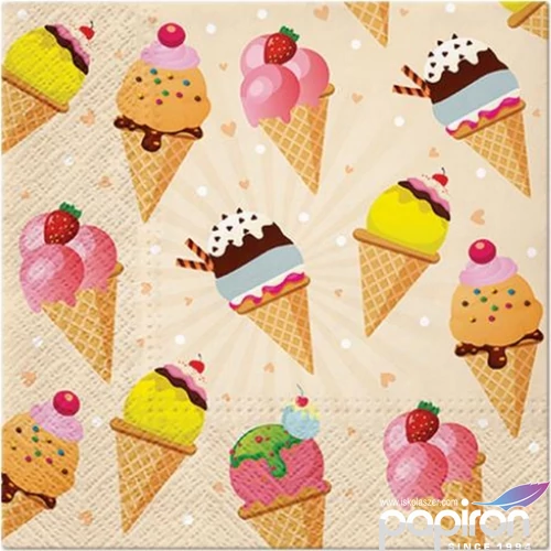 Szalvéta 33x33cm Ice Cream 20db-os