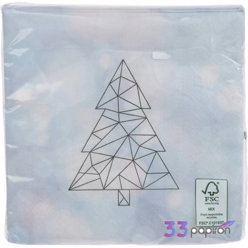 Szalvéta 33x33cm karácsony 20db/csomag, 3 rétegű vegyes minták