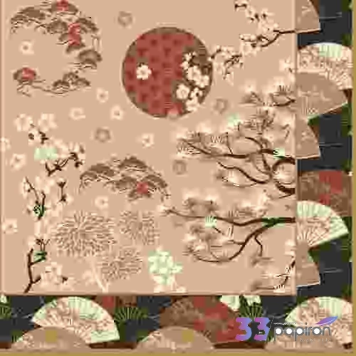 Szalvéta 33x33cm Kimono,20db-os
