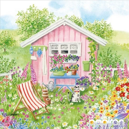 Szalvéta 33x33cm Maison Rose 20db-os 