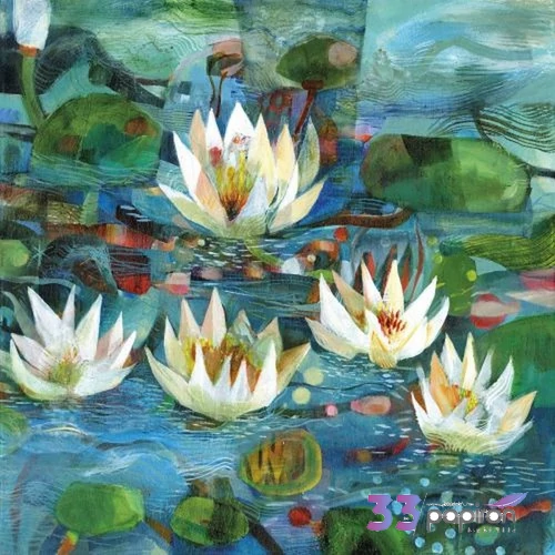 Szalvéta 33x33cm Nelumbo 20db-os