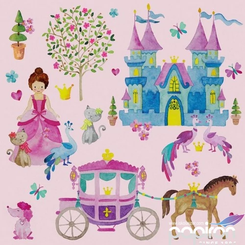 Szalvéta 33x33cm Princess 20db-os