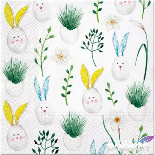 Szalvéta 33x33cm Rabbit Eggs 20db-os