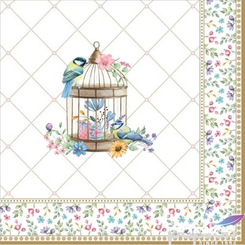 Szalvéta 33x33cm Spring Bloom, 20db-os 