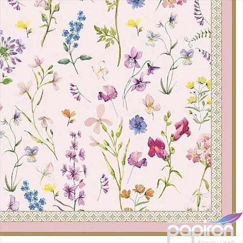 Szalvéta 33x33cm Symphonie Florale, 20db-os 