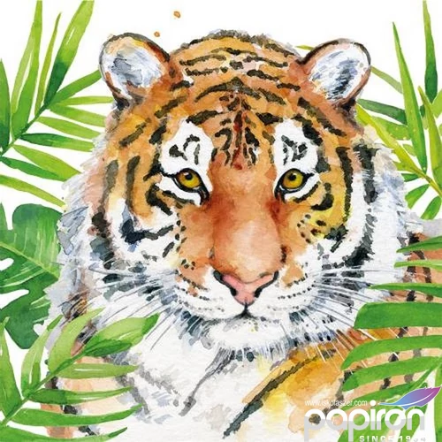 Szalvéta 33x33cm Tropical Tiger 20db-os