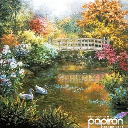 Szalvéta 33x33cm White Swans 20db-os