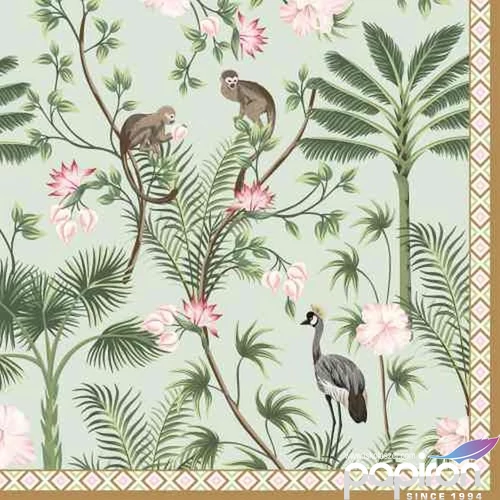 Szalvéta 33x33cm Wild Tropical,20db-os