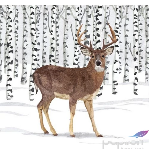 Szalvéta 33x33cm Wilderness Stag 20db-os