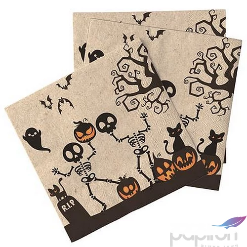 Szalvéta 3 2 rétegű 33x33cm Halloween