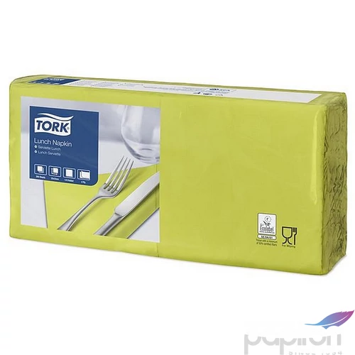 Szalvéta 45661 hajtogatott 2 2 rétegű 33x33cm Advanced TORK Lunch lime