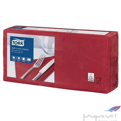 Szalvéta 45661 hajtogatott 3 2 rétegű 32,5x32,8cm Advanced TORK Soft Lunch