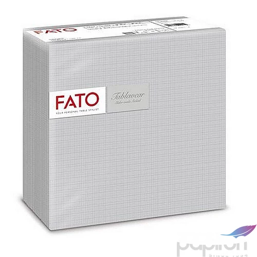 Szalvéta 45661 hajtogatott 40x40cm FATO Airlaid Shade ezüst