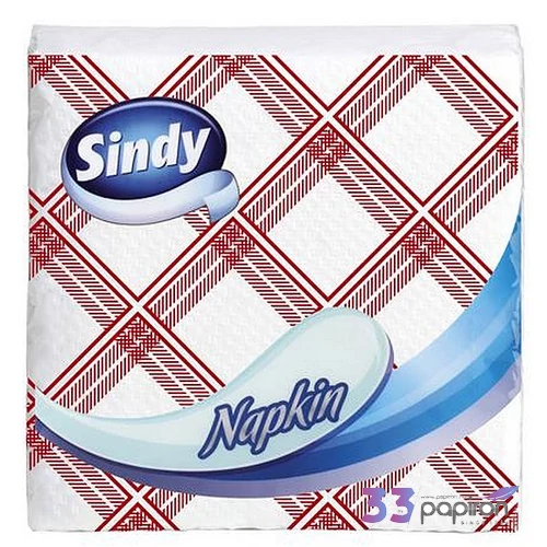 Szalvéta 45lap Sindy kockás minta
