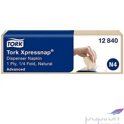 Szalvéta adagolós 1 2 rétegű 21,3x33cm N4rendszer Advanced TORK Xpressnap natúr