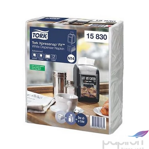 Szalvéta adagolós 2 2 rétegű 21,3x16,5cm N14 rendszer Advanced TORK Xpressnap Fit