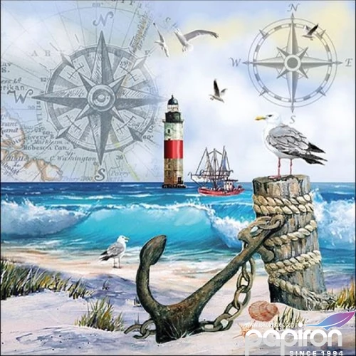 Szalvéta Ambiante Anchorage papírszalvéta 33x33cm,20db-os